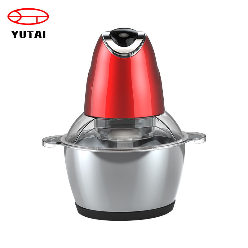Многофункциональный электрический кухонный комбайн с двойным лезвием из нержавеющей стали, измельчитель овощей