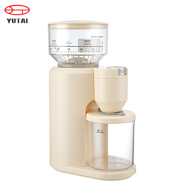 Маленькая шлифовальная электрическая кофемолка Burr 16, регулируемая настройка, кофемолка для кофе в зернах, кофемолка